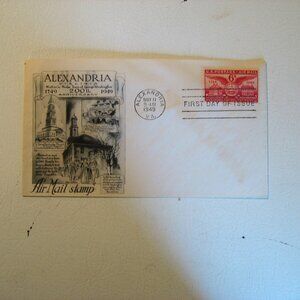 Air mail envelope with air mail 6 cent stamp dated 5-11-1949
